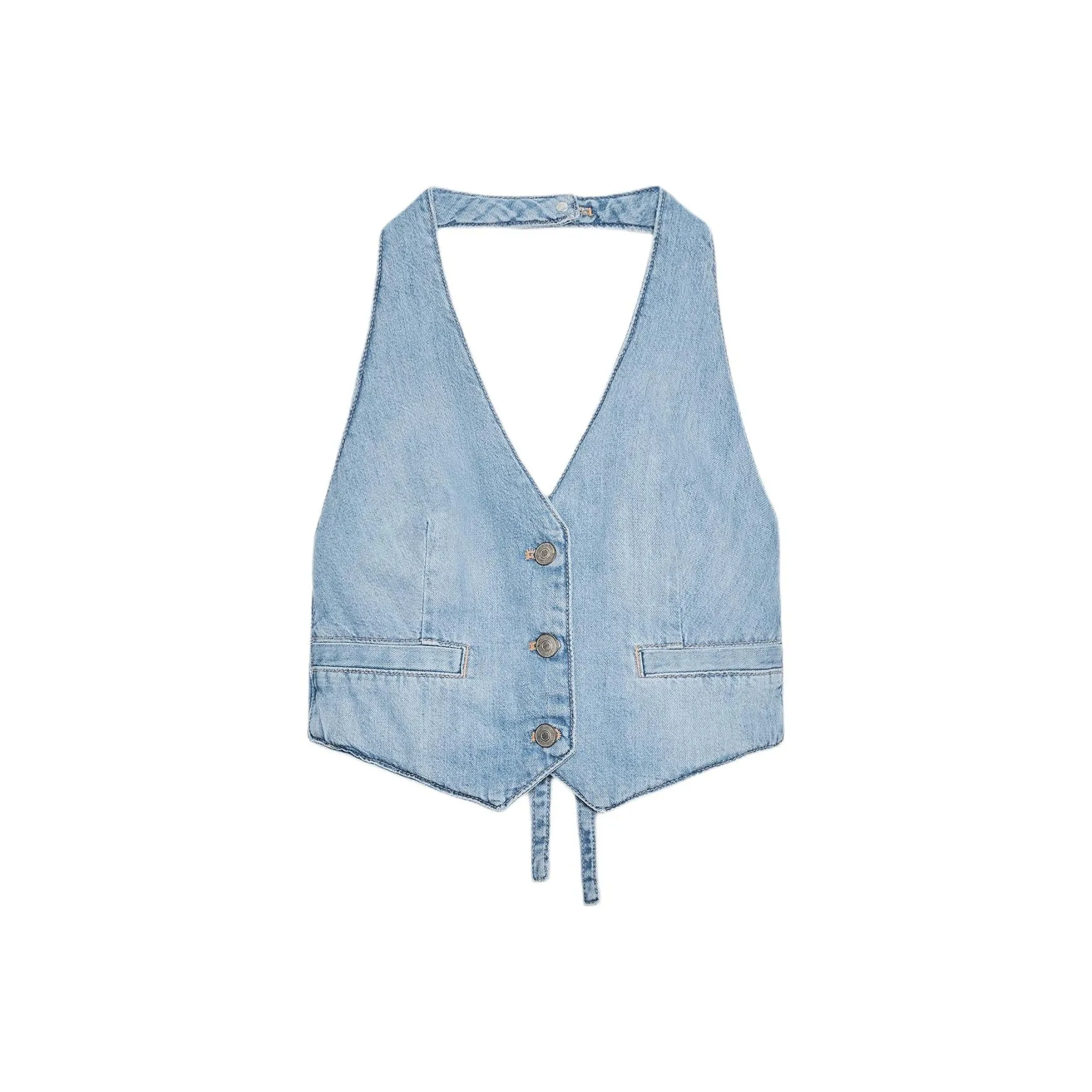 ZARA Trf Светло-Синие Женские Майки