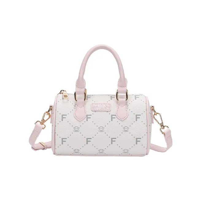 PAUL FRANK ПУ (полиуретан) Мода Винтаж С принтом Дизайн Сумка Стандартная Женская Розовый Мятный Серый Коричневый