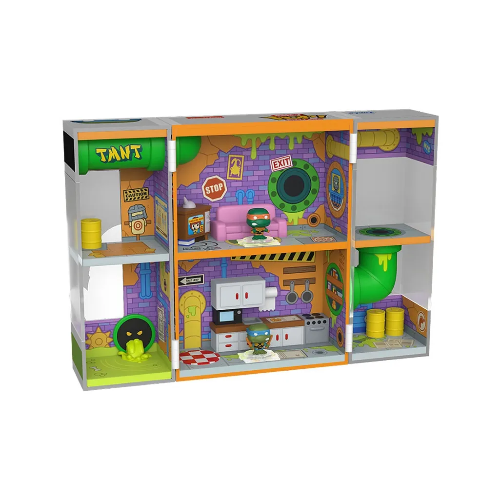 Funko Черепашки-ниндзя Michelangelo Leonardo Drain Основа Чиби-фигурки