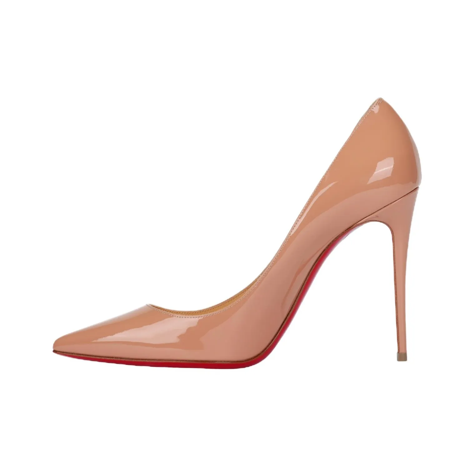Christian Louboutin Kate 100mm Pump Nude Patent Leather Women's