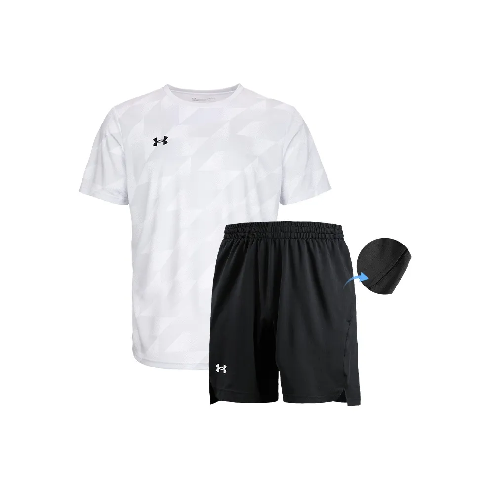 Under Armour Under Armour Спортивный костюм Быстросохнущий Moisture wicking Унисекс Топ+Шорты
