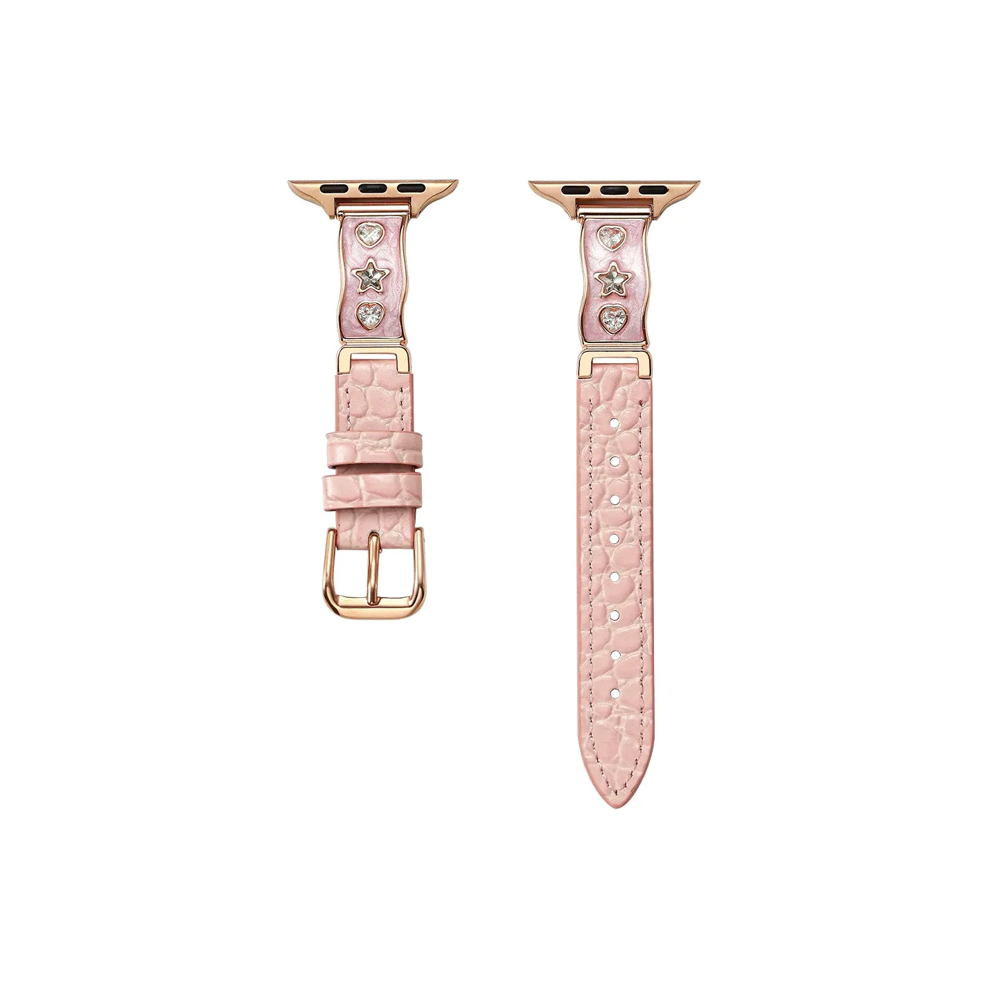 IWabcertoo Ремешок Apple Совместимость Металл Кожа Материал 196 мм