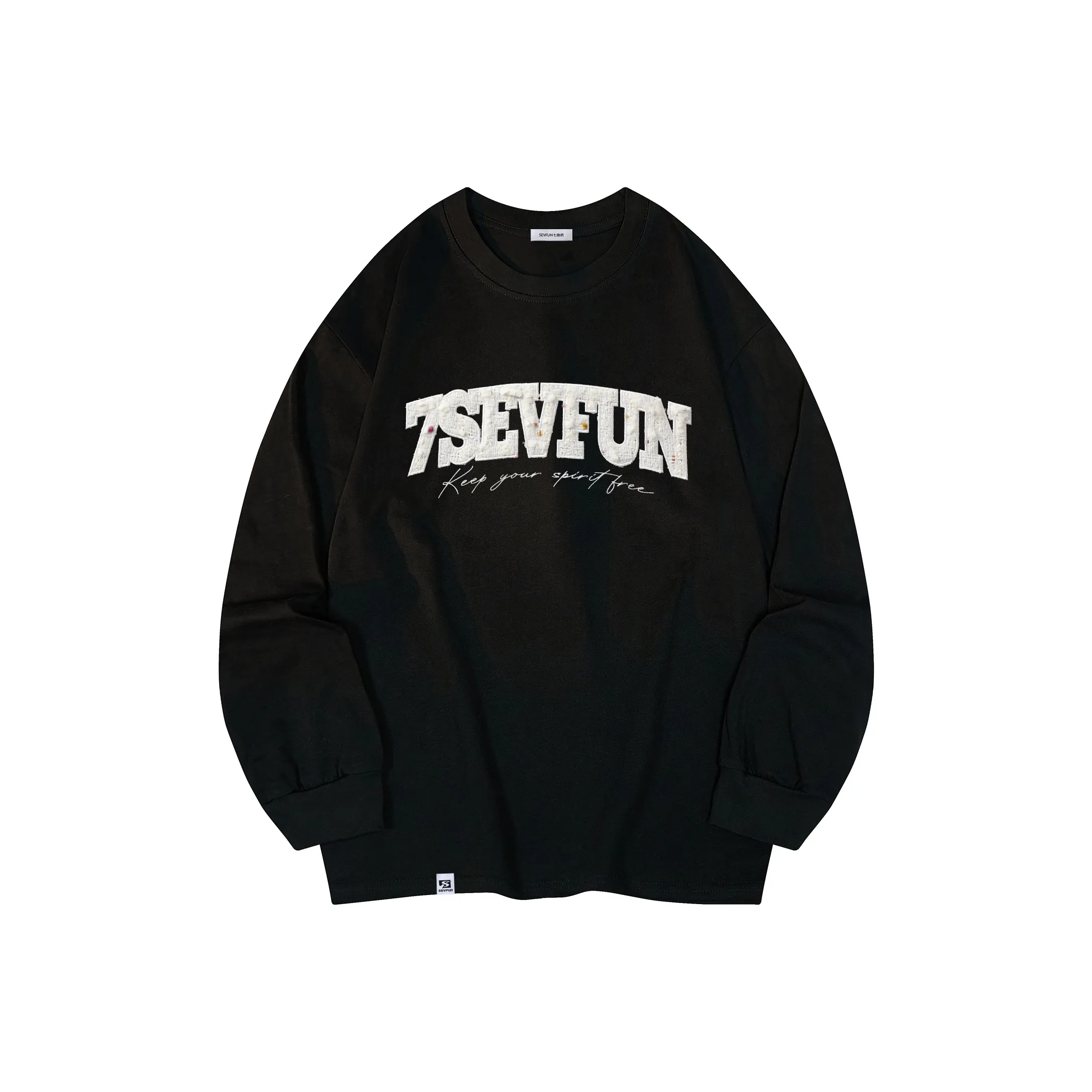 7 SEVFUN Длинный рукав T-рубашка Унисекс