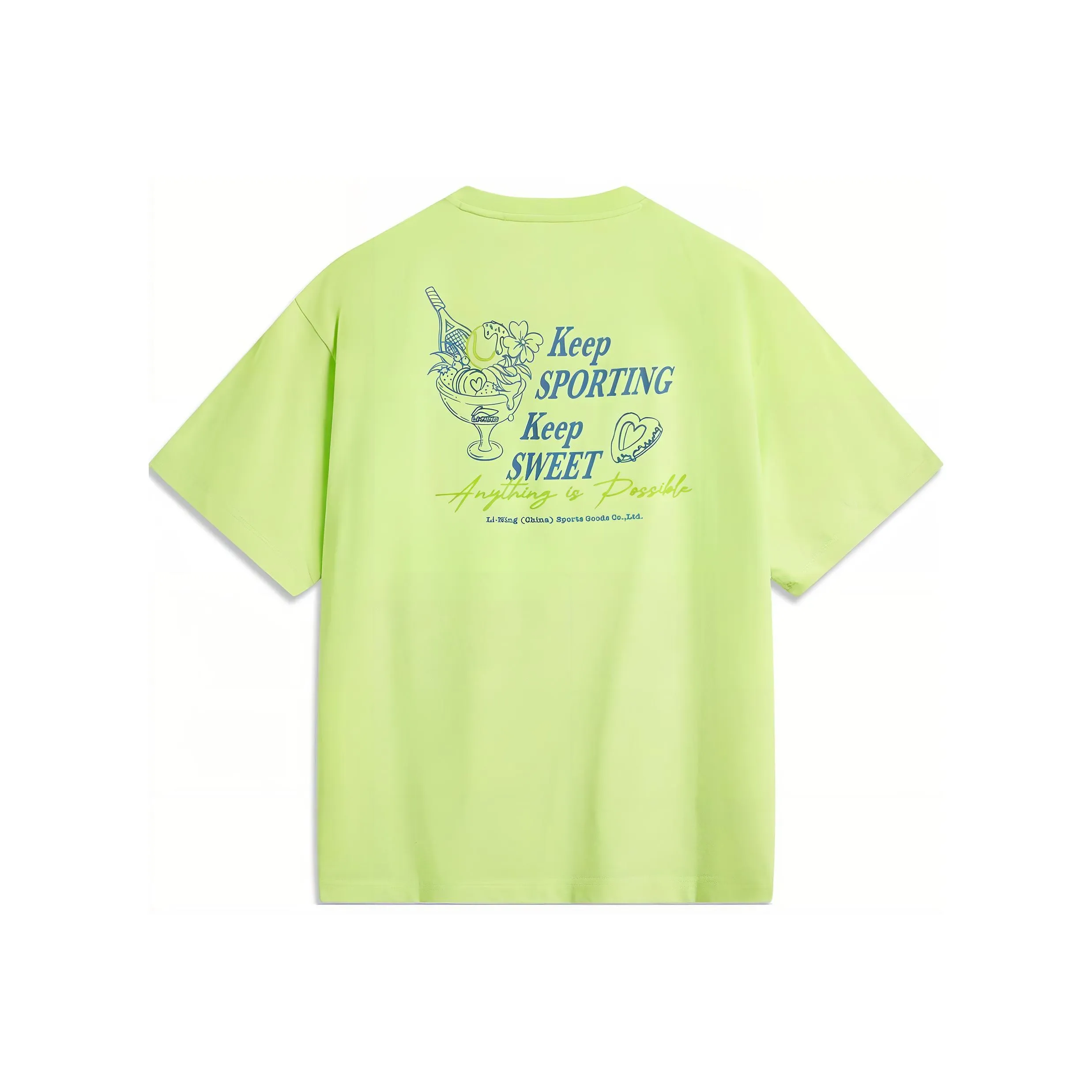 LINING Sports Trend Series T-Shirt Женская Lime Green