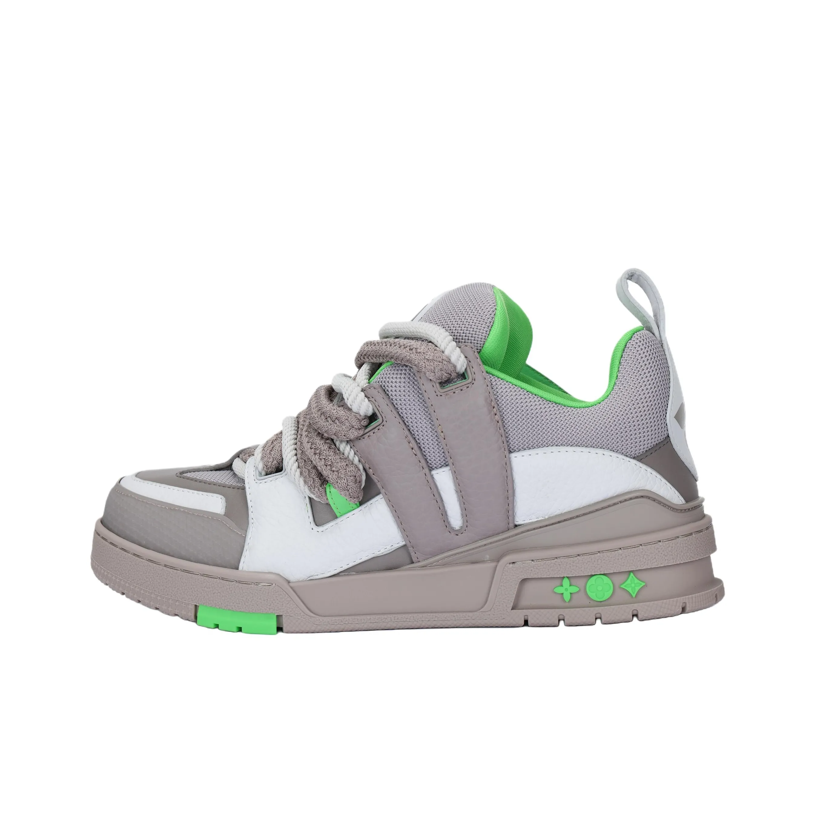 LOUIS VUITTON Skate Abrasion Resistant High Top Skateboard Shoes Men's Gray