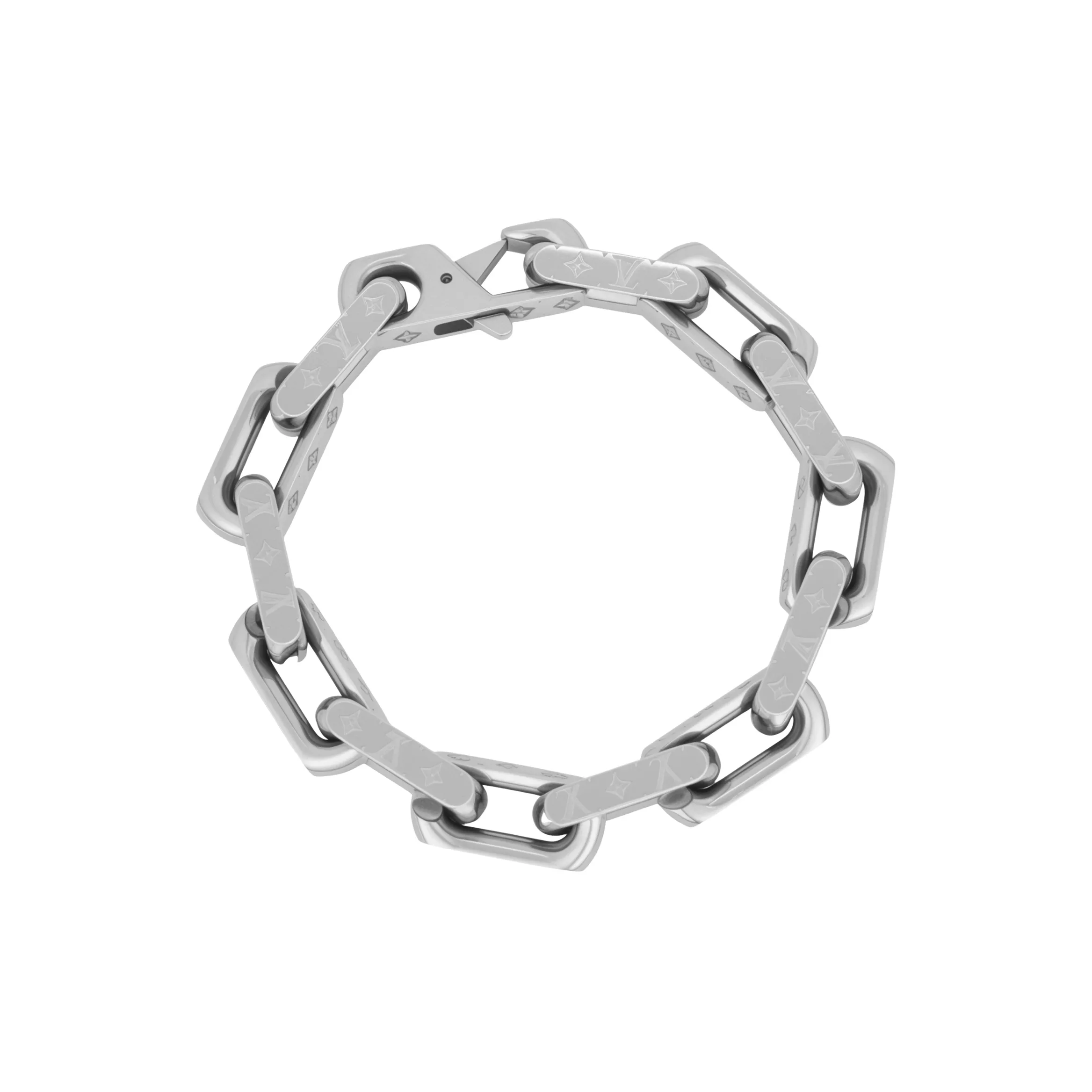 Lv Monogram Chain Bracelet