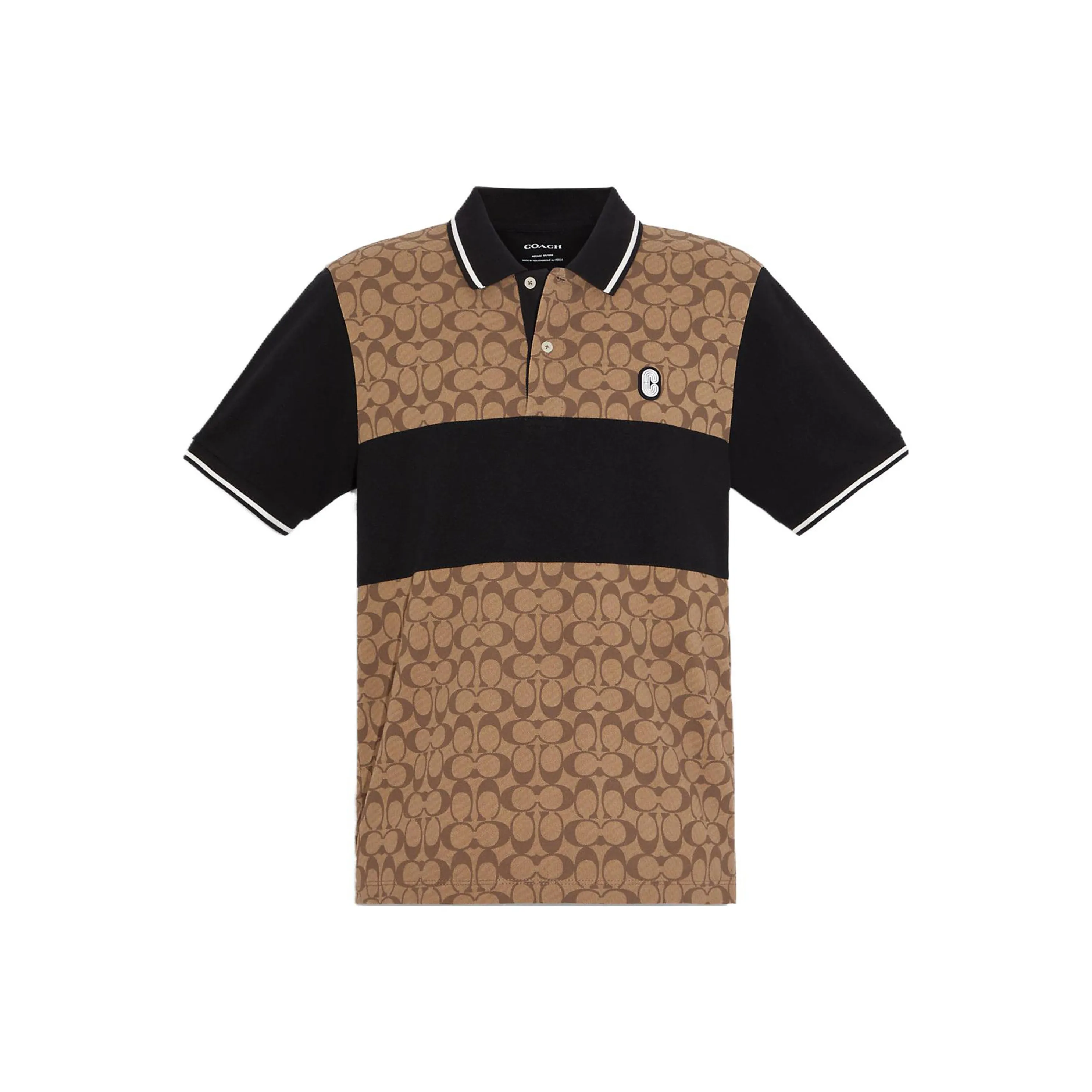 COACH Men Outlet Signature Polo Beige