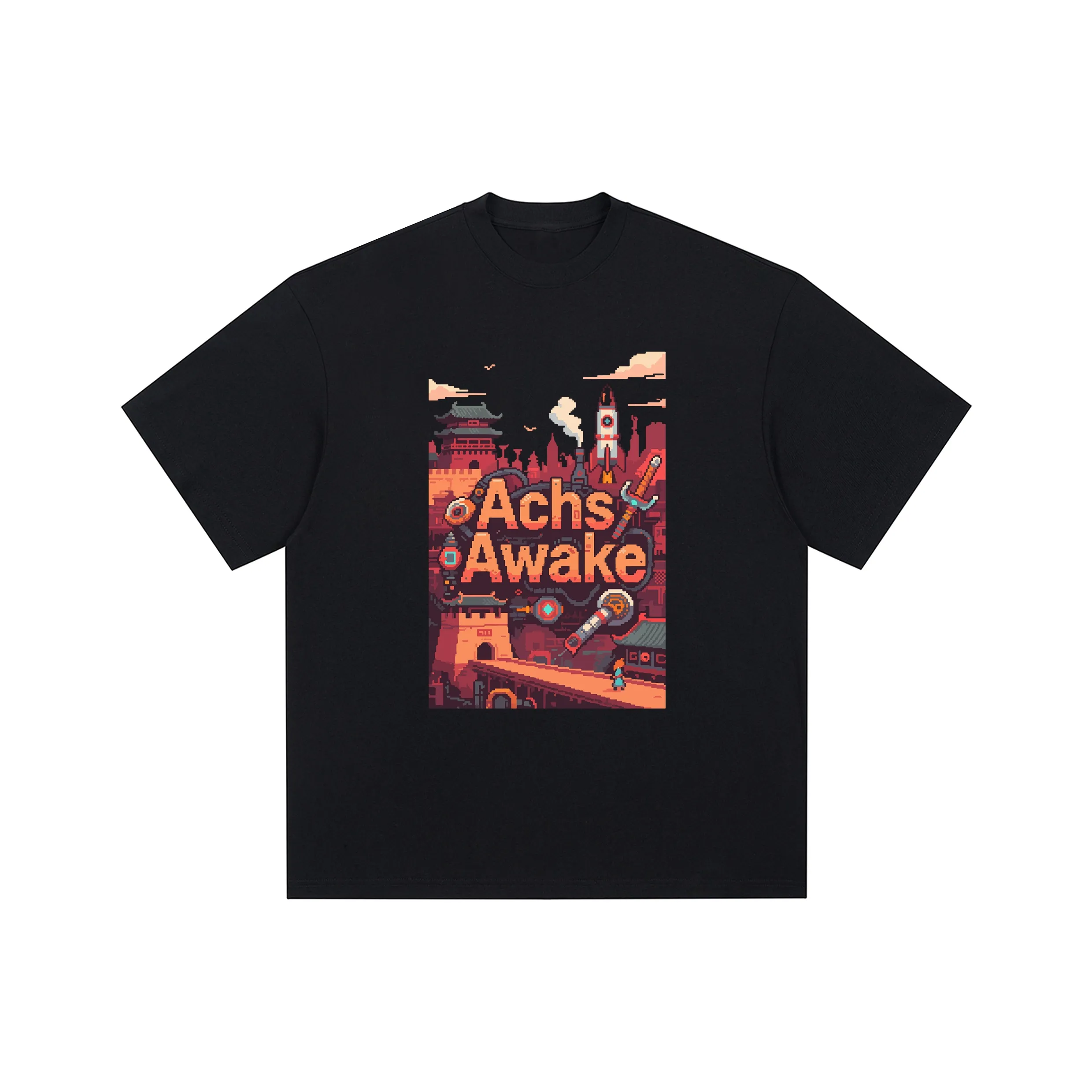ACHS AWAKE Короткий рукав T-рубашки унисекс