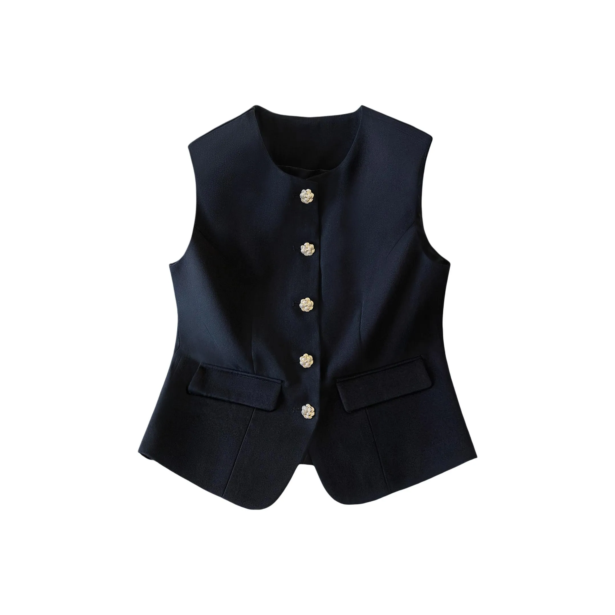 SIBAISHE Черные Женские Жилеты