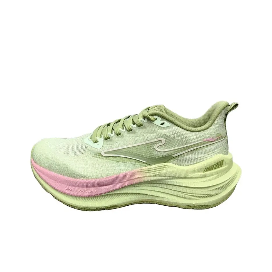 Erke Амортизация Быстросохнущий Низкий Топ Повседневный Тренировочные Беговые кроссовки Женские Зеленый