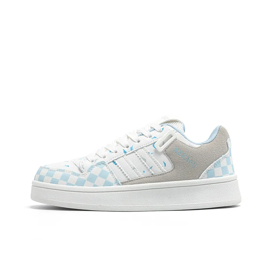 KEKAFU Низкие кроссовки для скейтбординга женские синие в клетку