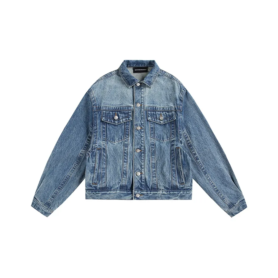 MAOQIAOYI Синий Унисекс Джинсовые куртки