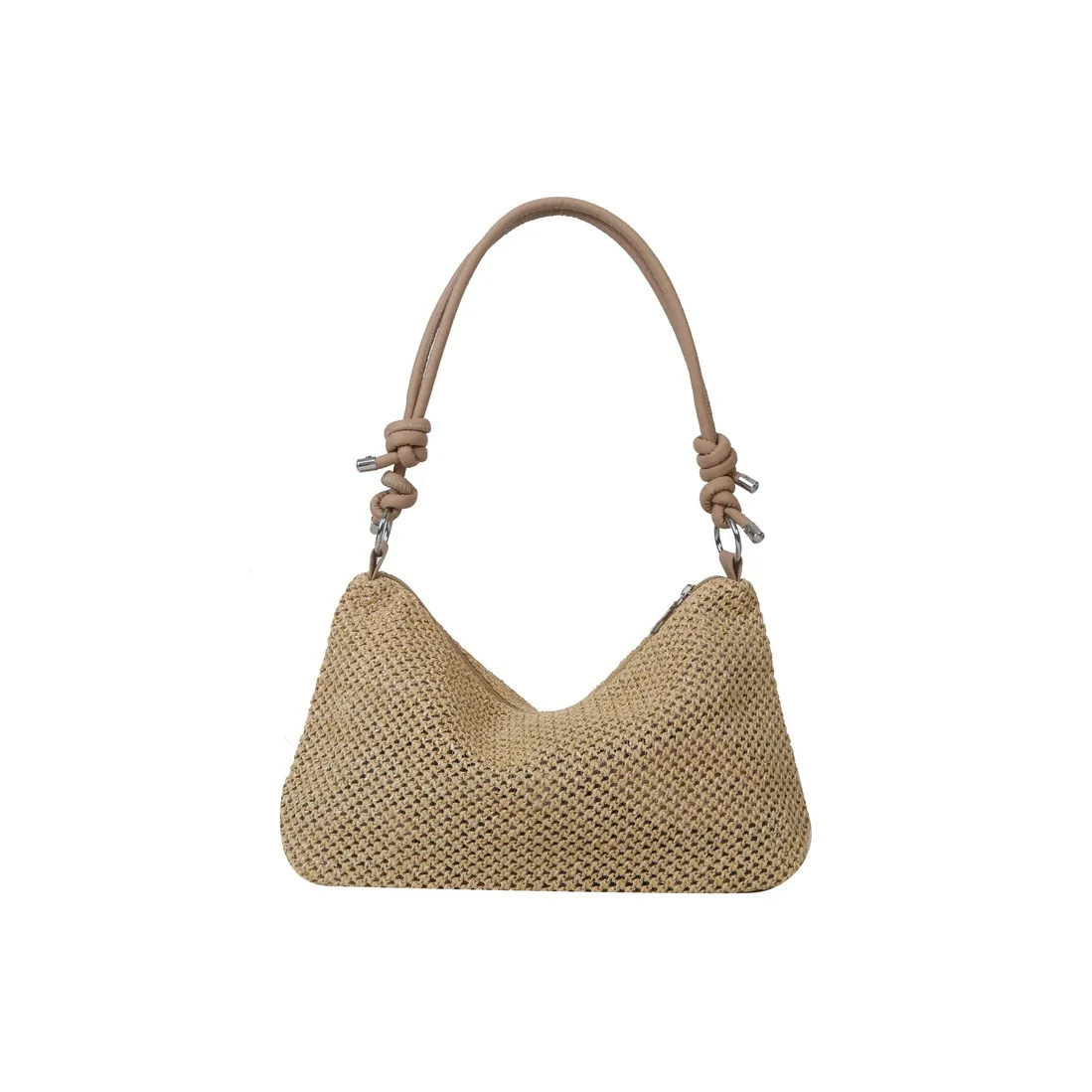 NOMK Плетеная соломенная сумка через плечо сумка на плечо обычная женская многоцветная