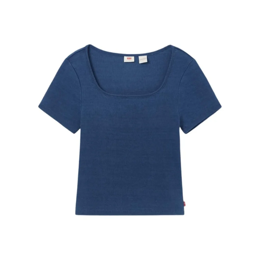 Levis Морской Синий Женские T-Рубашки
