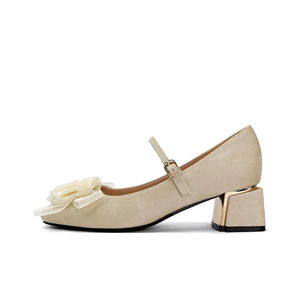 TAFN Mary Jane обувь Женская Абрикос