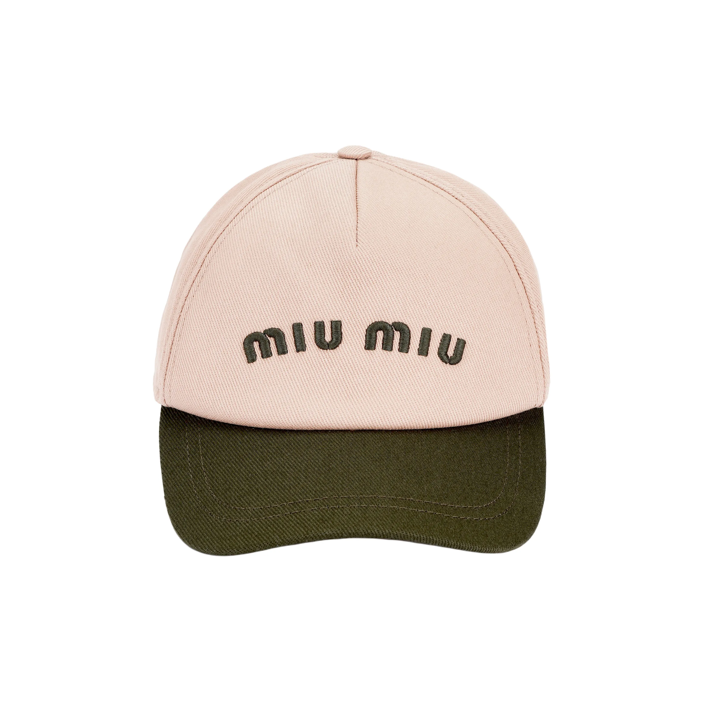 MIU MIU Cotton Baseball Caps Women's Pink