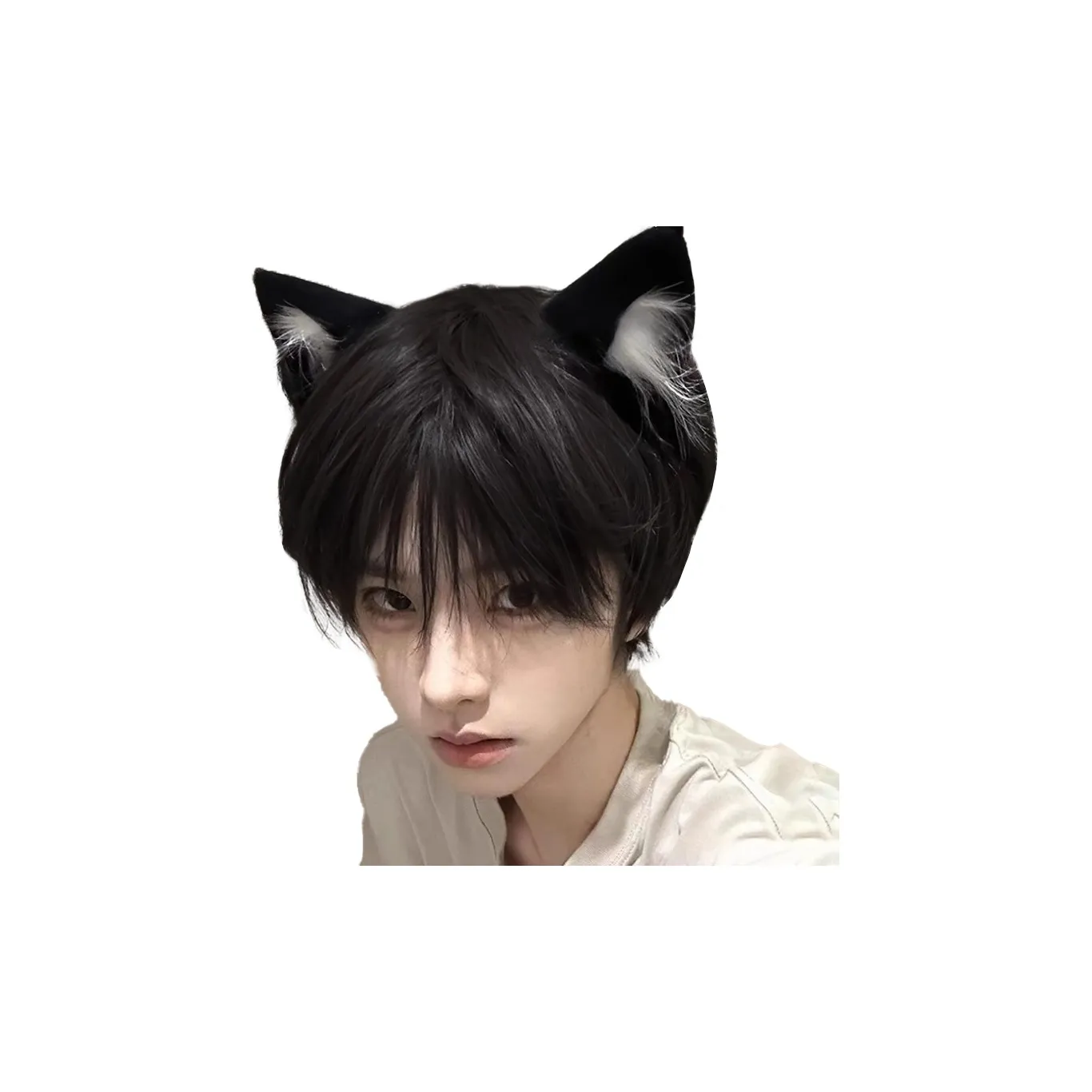 GLUNA Мужские парики для коротких волос повседневный стиль для молодежи черный UNIVERSAL COS японский стиль аниме мужской