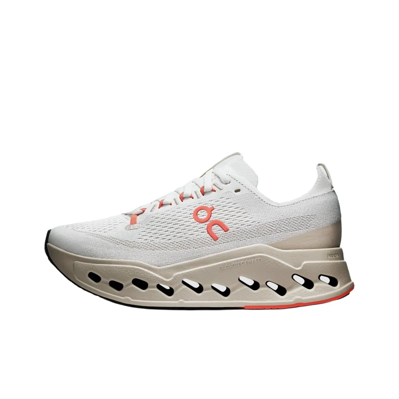 On Амортизация Дышащий Легкая беговая обувь Женская Белая