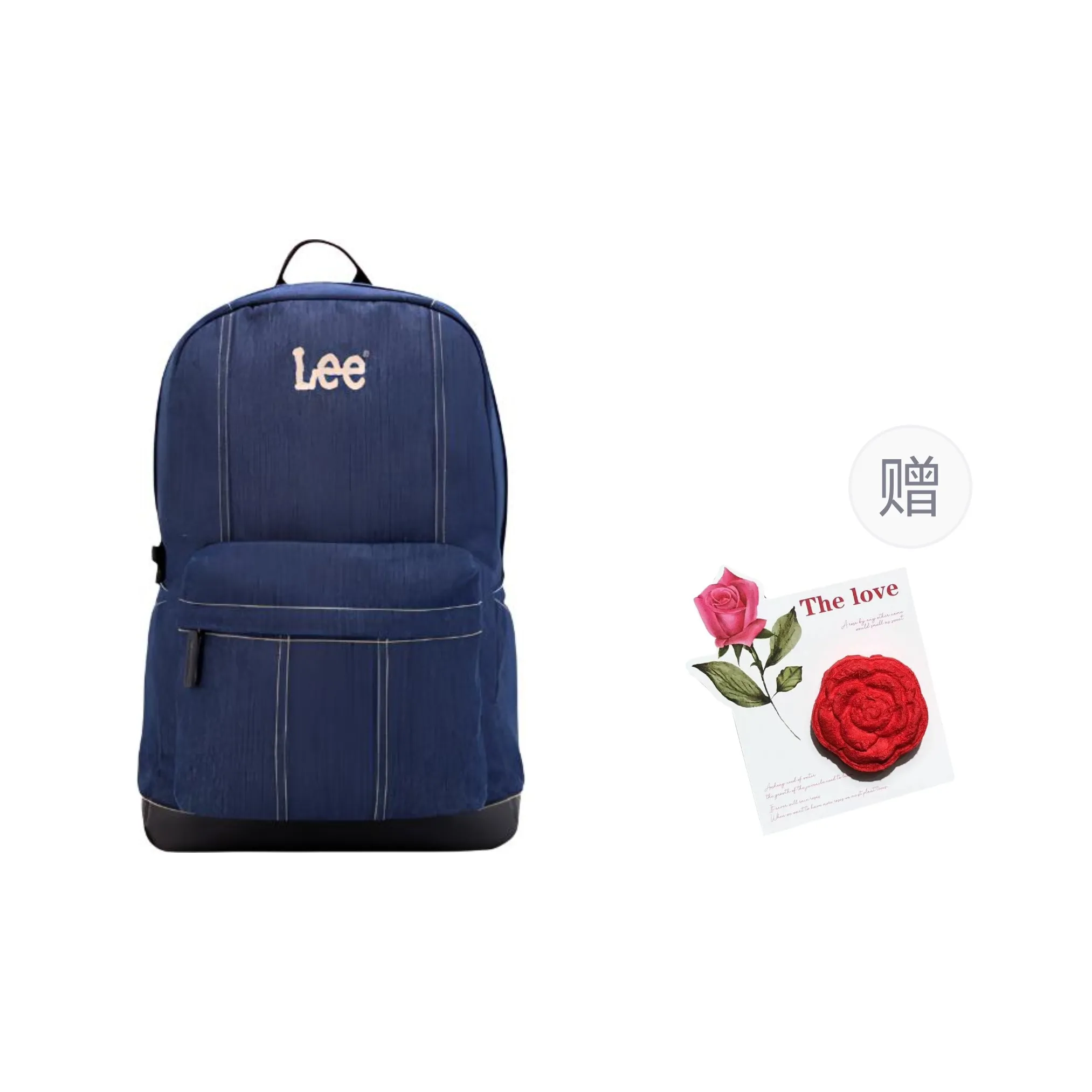 Lee Oxford Laptop Bag Backpack Regular Unisex Denim Dark Blue
