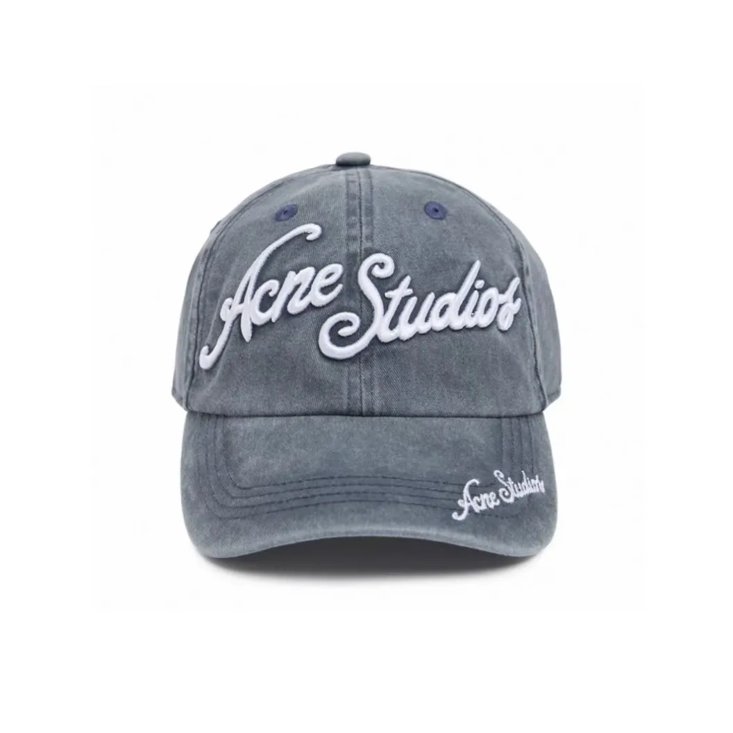 Acne Studios Хлопок Бейсболки Мужские Синие