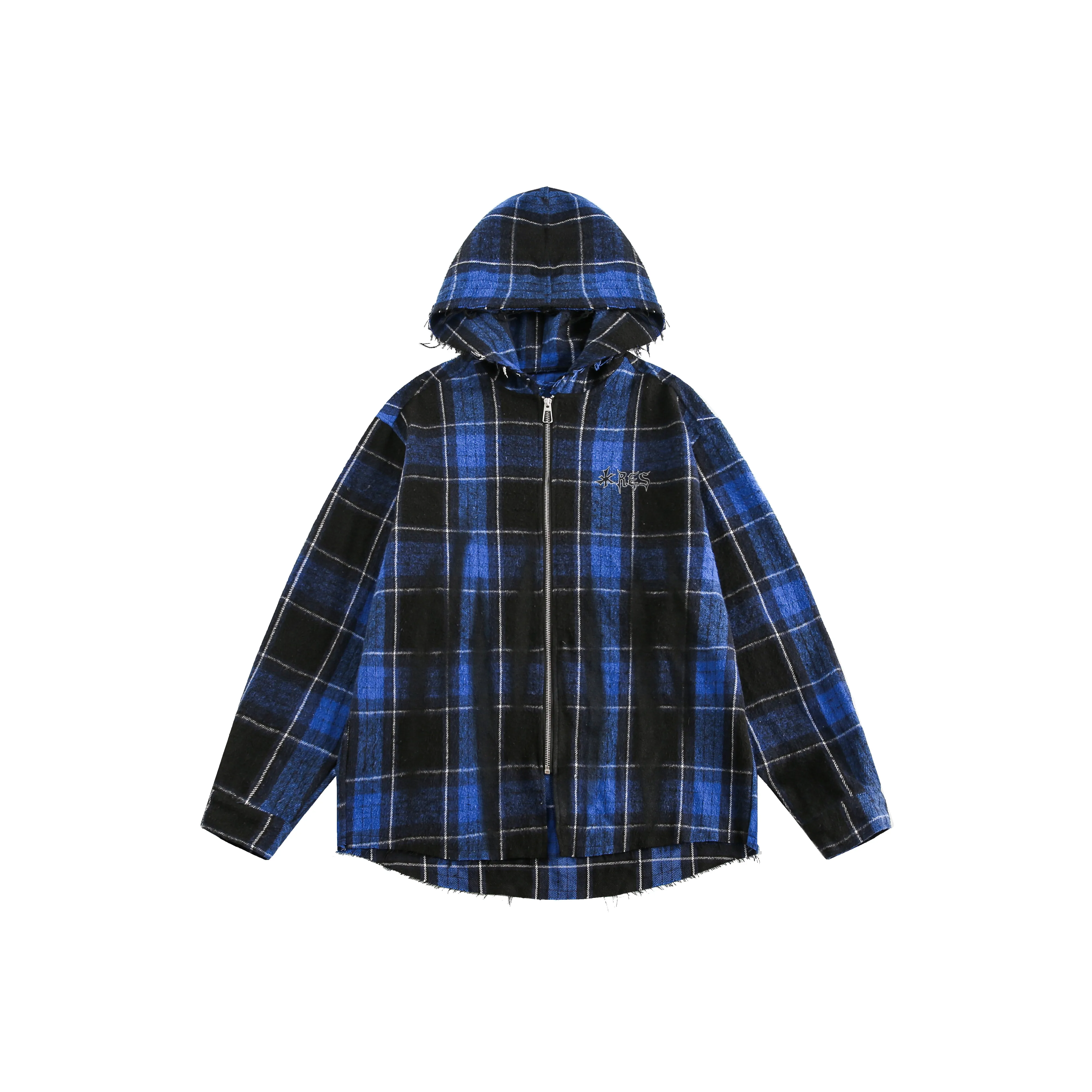 VERAF CA Синие Черные Клетчатые Унисекс Рубашки