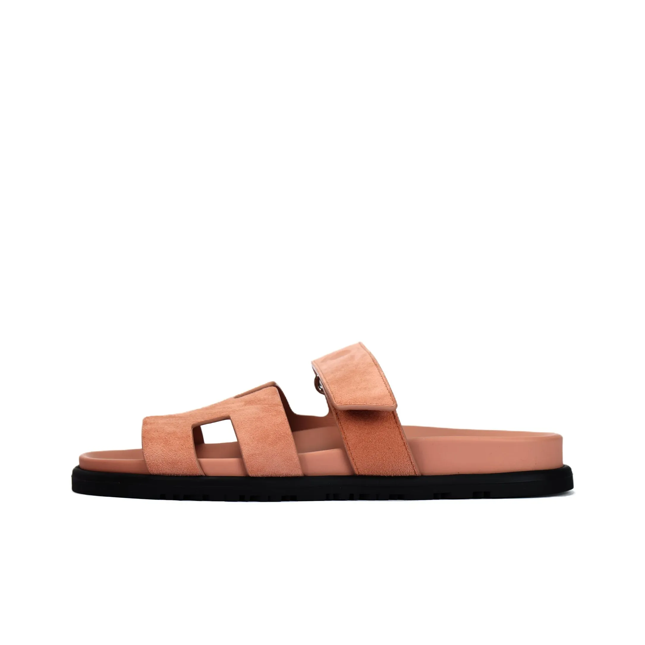 HERMES Chypre Slide Slippers Women's Brown