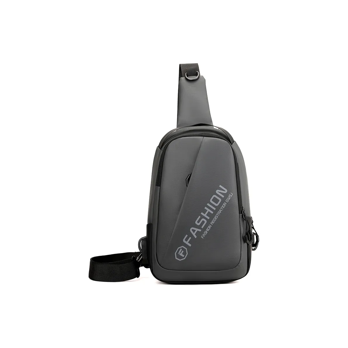 Single Warehouse Кожа Мембрана Sling Сумка Сумка через плечо Стандартная Мужская Серый Темно-синий Черный Армейский зеленый