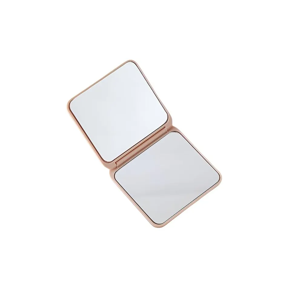 Зеркальце KEWANHONG Makeup Mirror Портативное Двойное С откидной крышкой для увеличения Студенческое использование OF Квадратный Подарочный складной карманный зеркальце