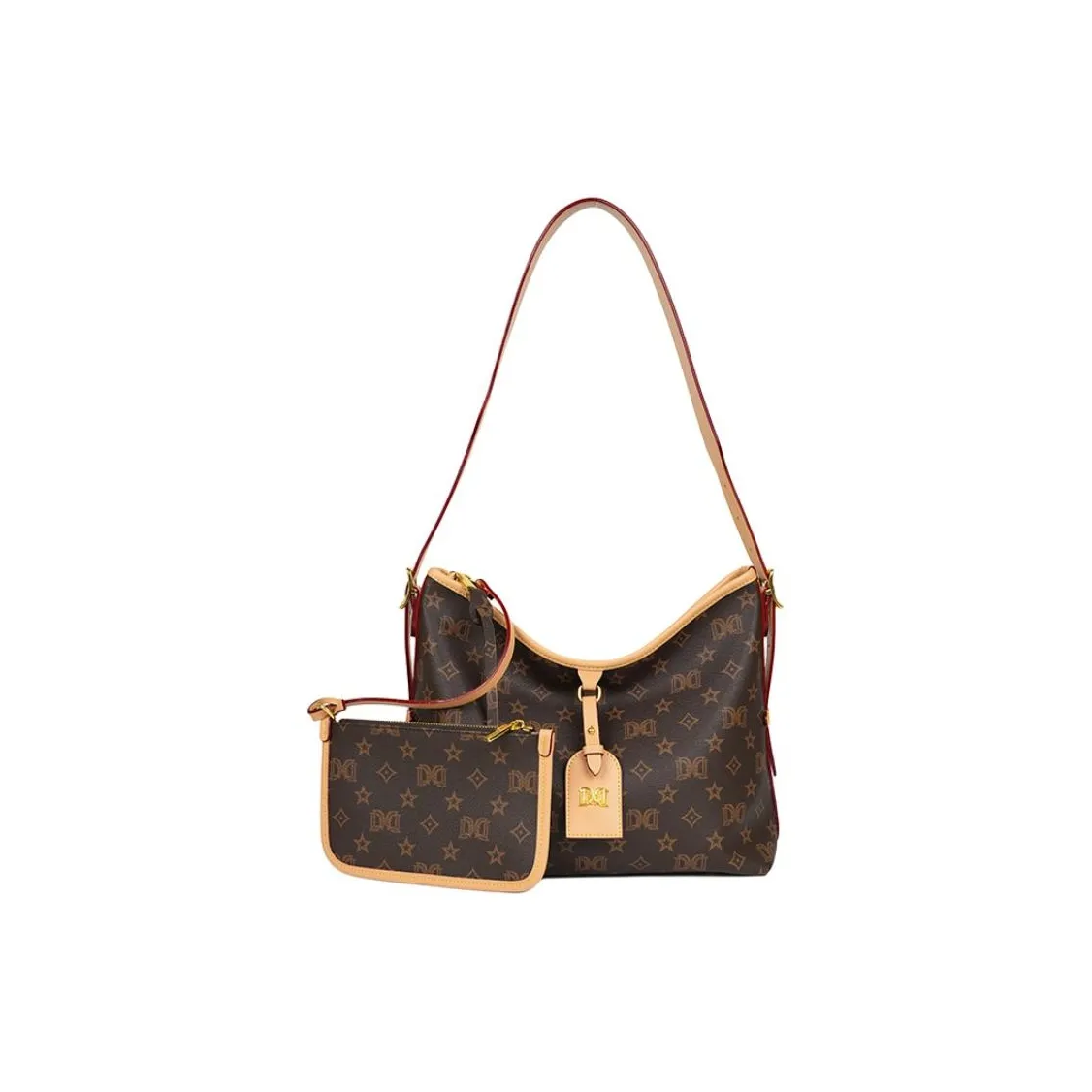 DAPHNE ПУ (полиуретан) Сумка через плечо Женская Кофейного цвета