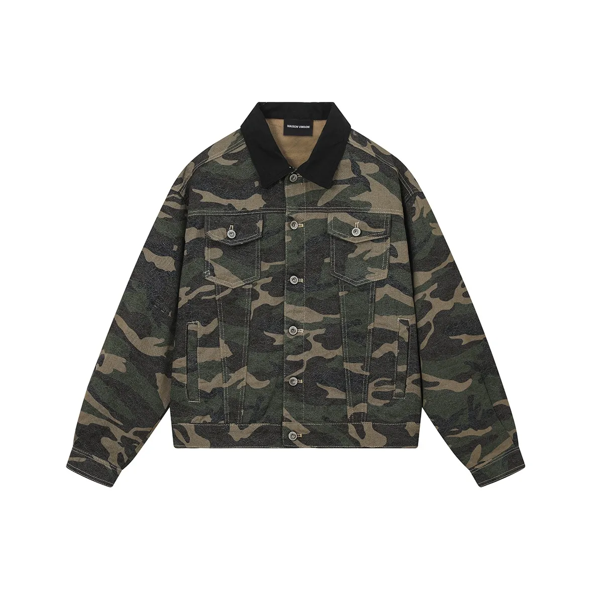 MAISON VINSON Камуфляж Унисекс Куртки