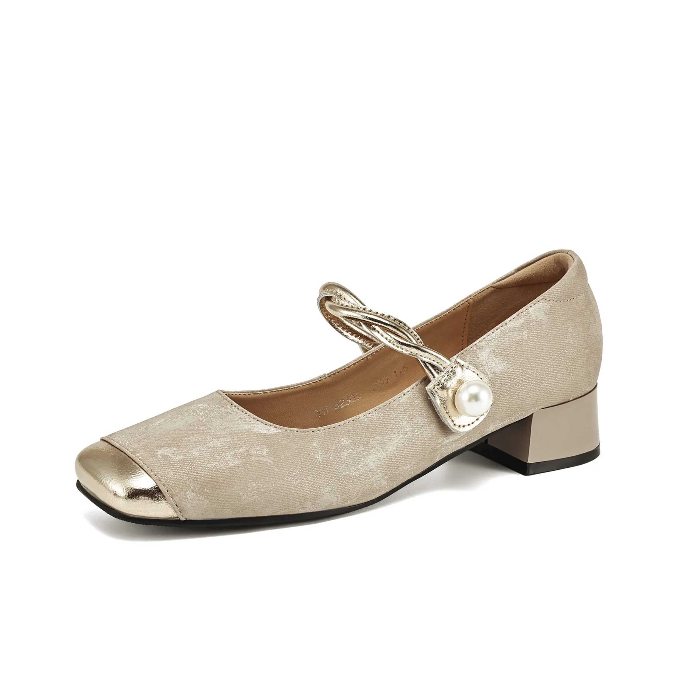 Daphne Грубый каблук Туфли Мэри Джейн Женские