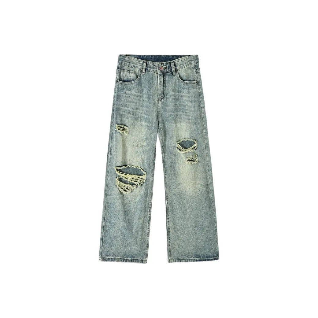 Michael Rock Светло-Синие Унисекс Джинсы