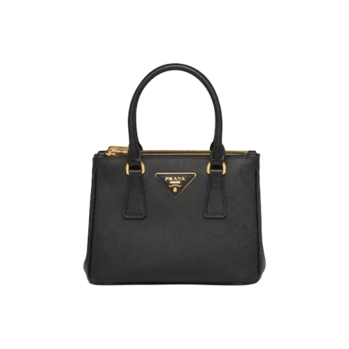 PRADA Saffiano Leather Crossbody Bag, Handbag, Shoulder Bag Mini Women's Black