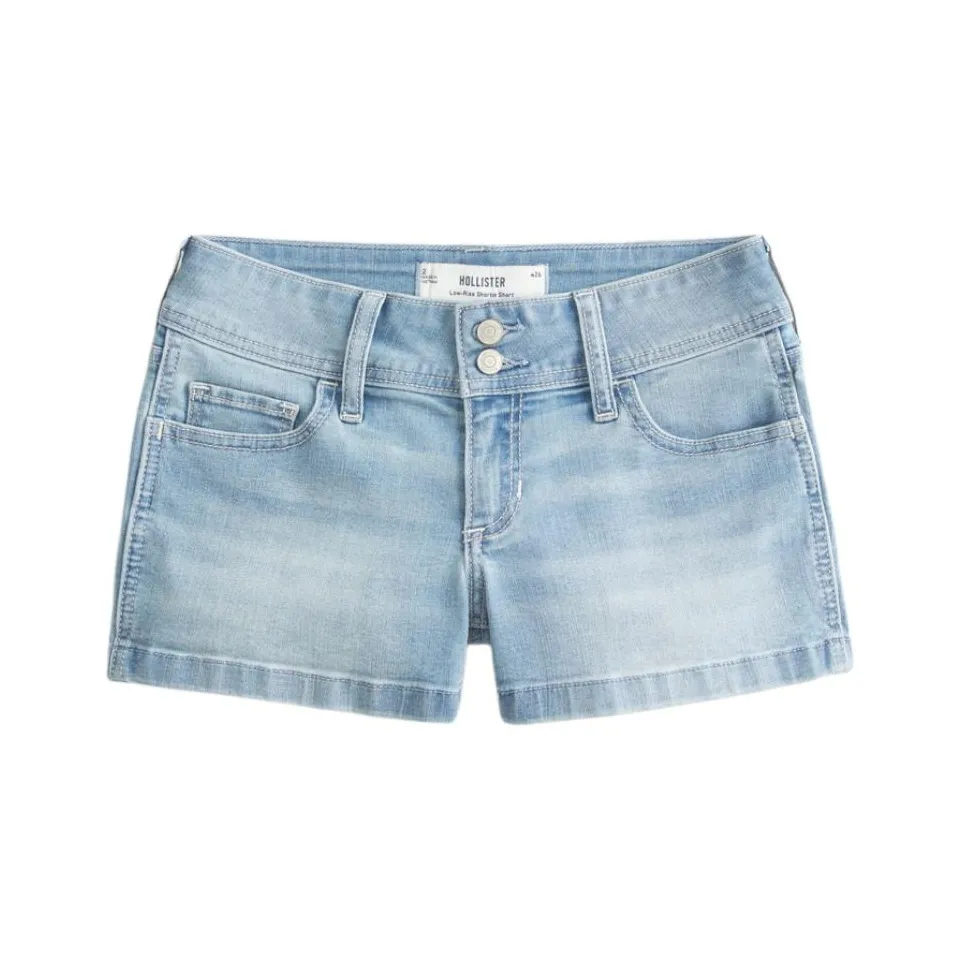 Hollister Светло-синие женские джинсовые шорты