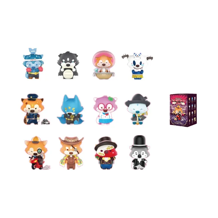 POP MART OKLUNA KITSUNATSU FILM STUDIO SERIES Слепые коробки Один Mystery Коробка Целая коробка 12 шт