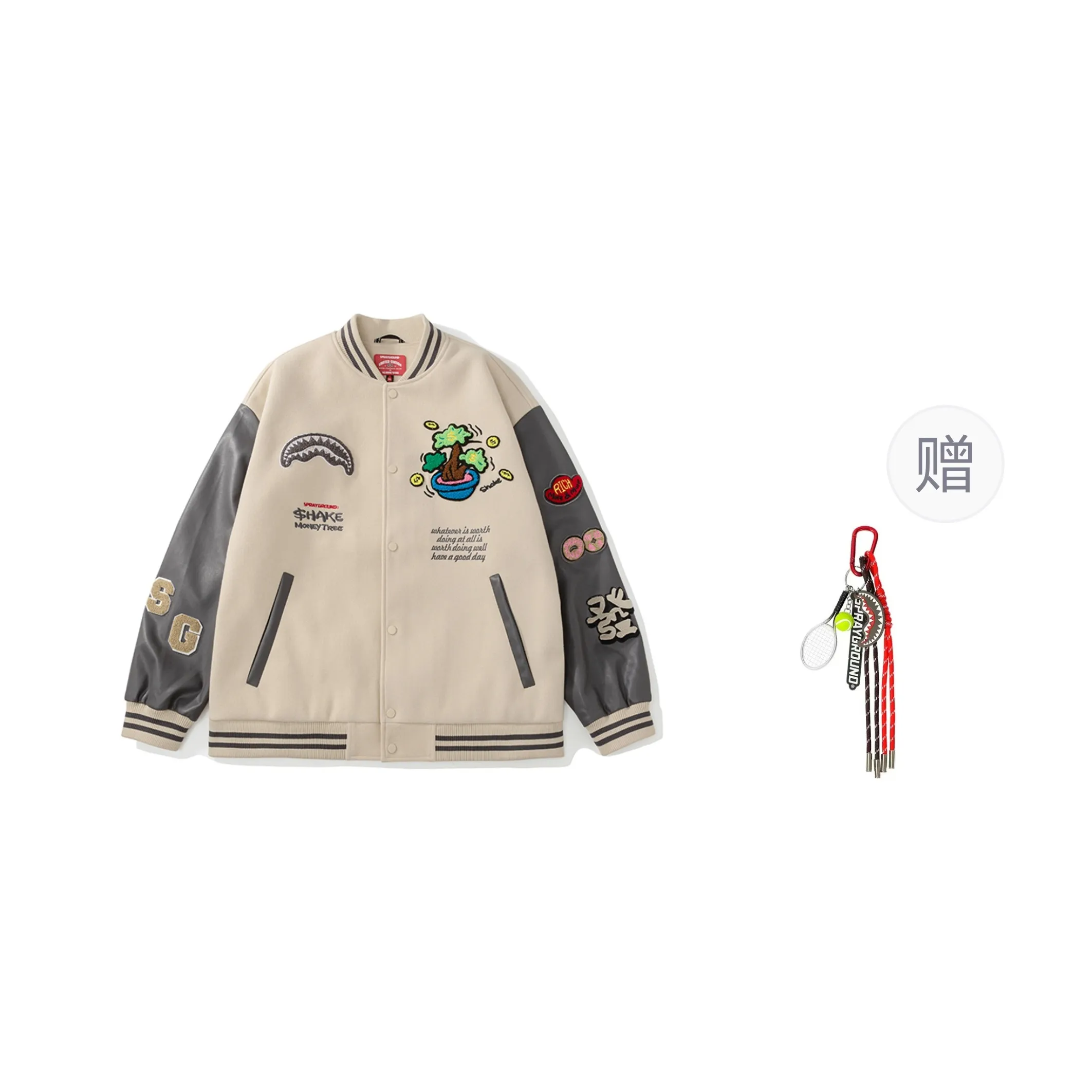SPRAYGROUND x YAOQIANSHU Baseball Jacket Unisex
