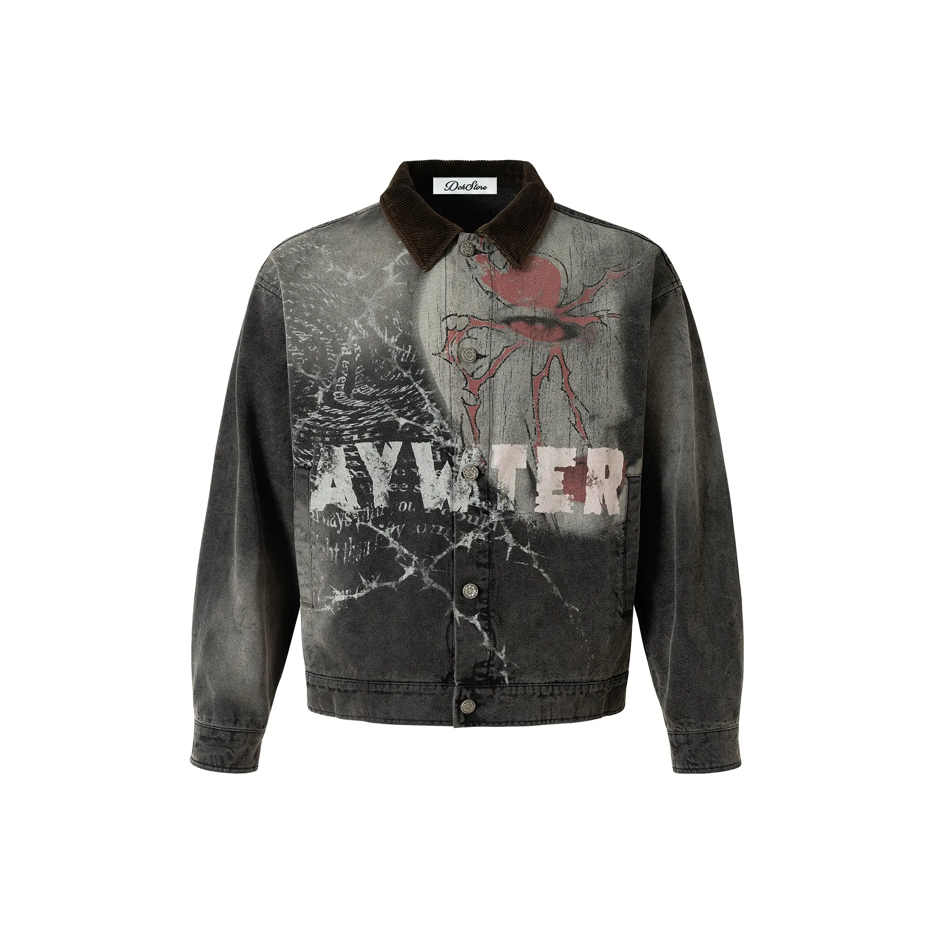 DOH STORE Черные Унисекс Куртки