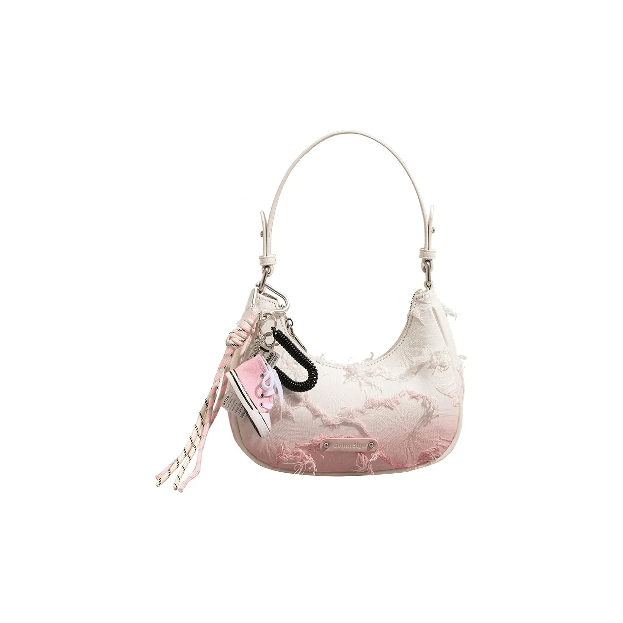 SMILE FOCUS ПУ (полиуретан) Сумка через плечо Стандартная Женская Градиент Розовый