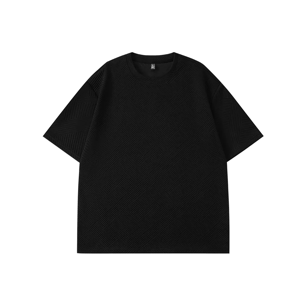 Mo Yan Большой размер Полуполый Короткий рукав Короткий рукав Т-рубашка Мужская