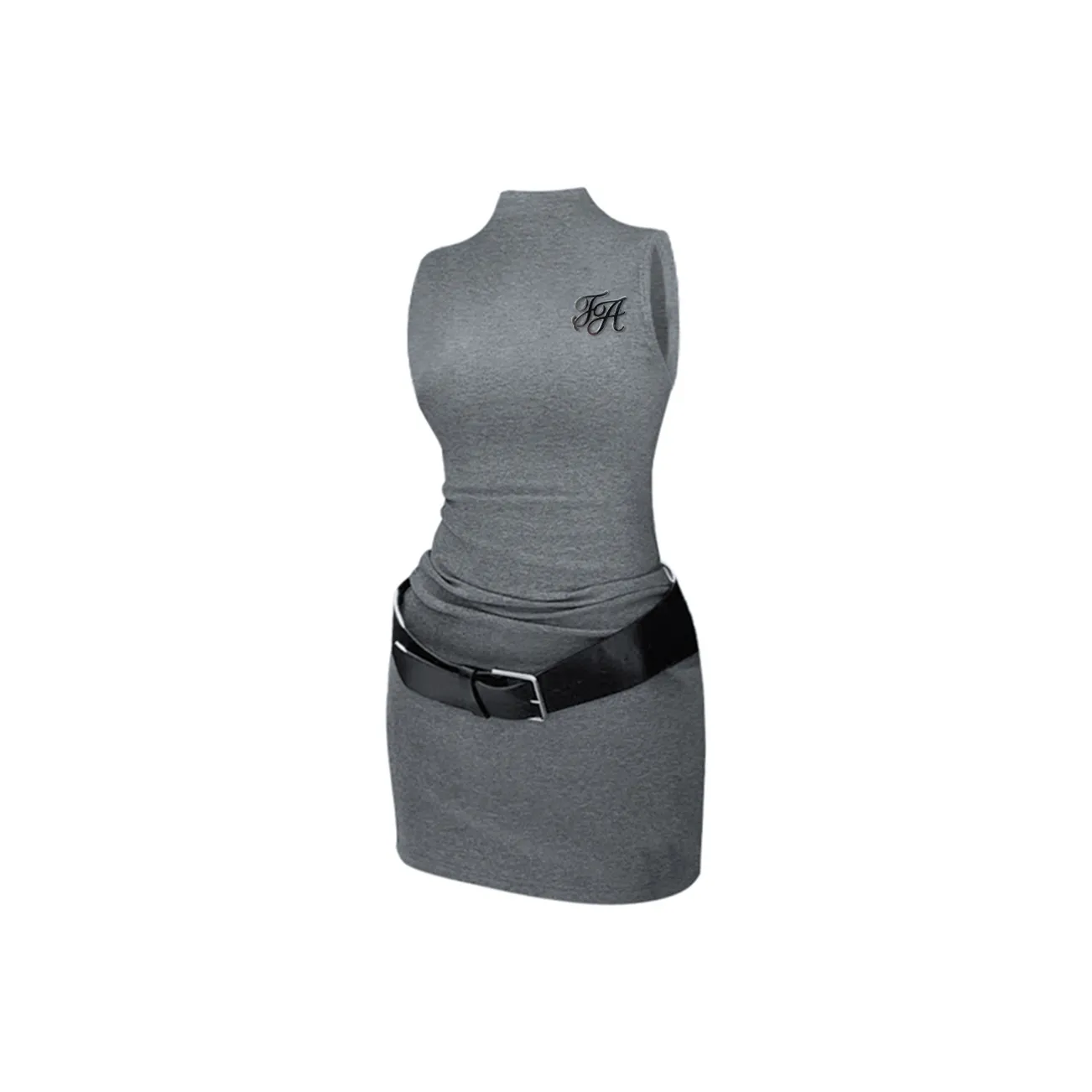 FOASIS Без рукавов Платье Женское Серое