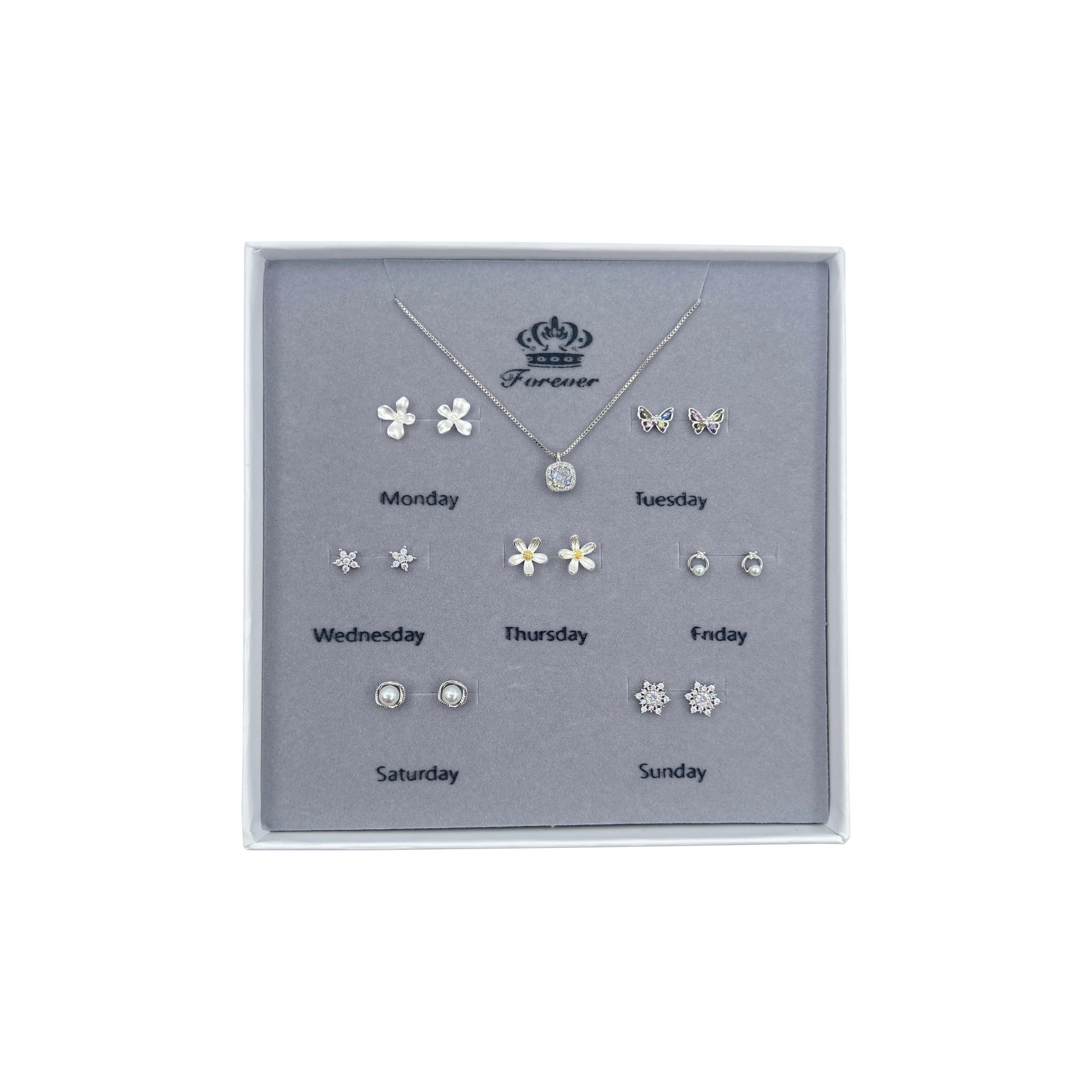 BENNISS Серьги-гвоздики из серебра 925 пробы женские