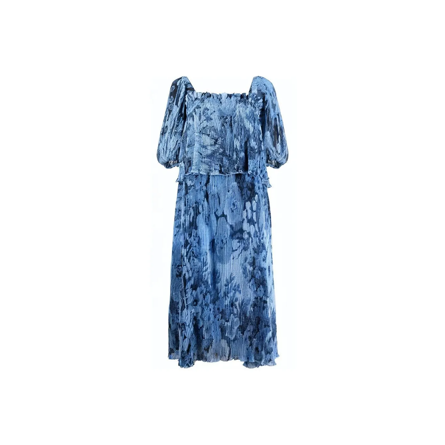 GANNI Floral print Tiered Dress