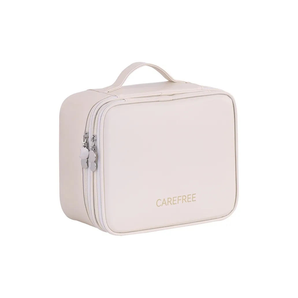 OMGD Двойной Layer с Четырьмя Отделениями Путешественная Косметичка Портативное Хранение Устойчивая к Пыли