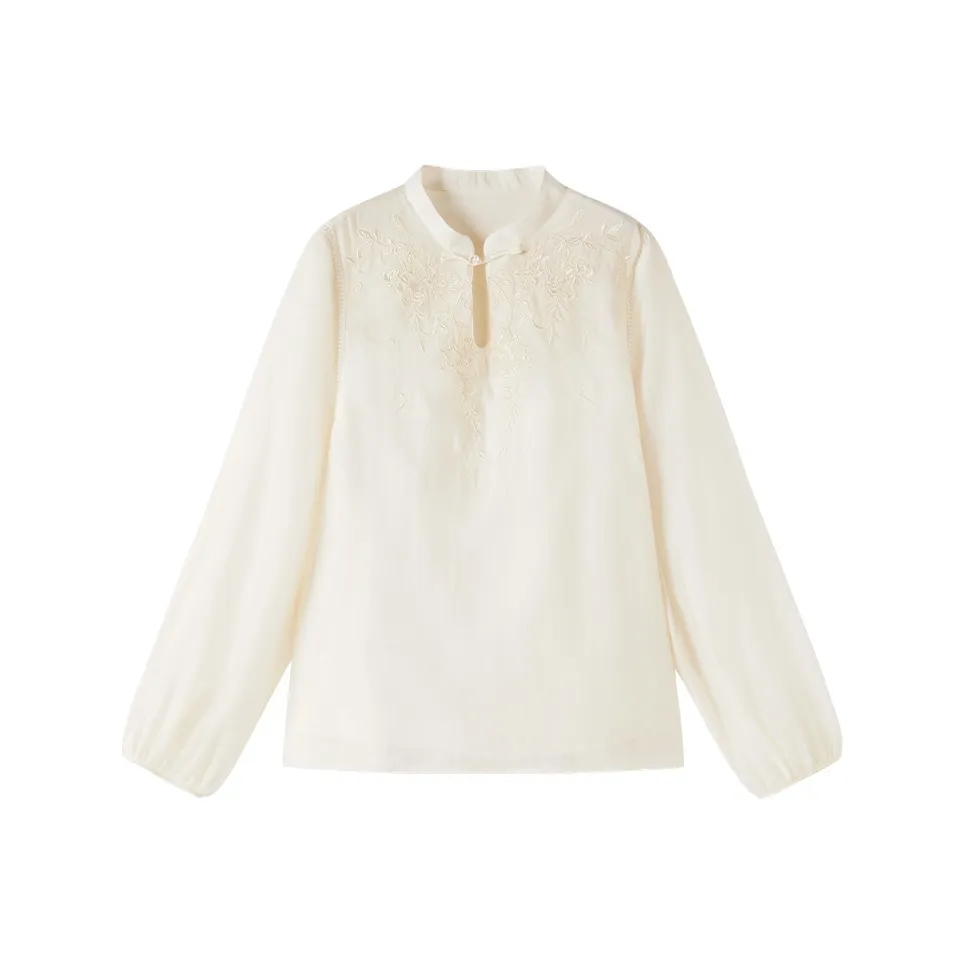 XIANGYING Цапельно-белый Женские Рубашки