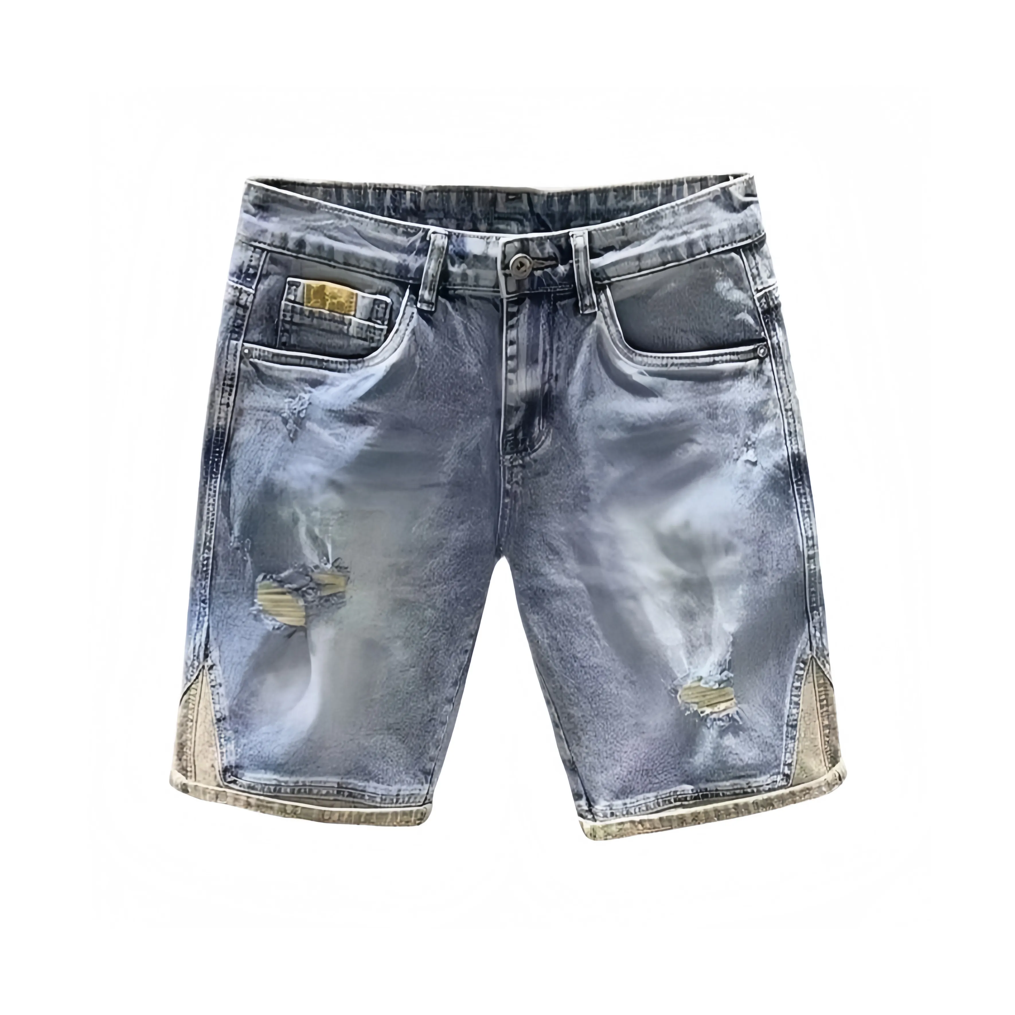 CAT'S PAW Blue Unisex Джинсовые шорты