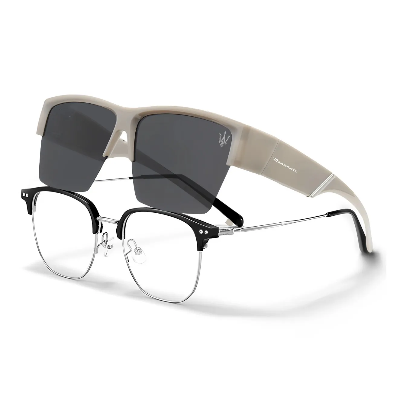 Maserati TR Memorial Plastic Square Sunglasses Unisex Мазерати TR Memorial Пластиковые Квадратные Солнцезащитные очки Унисекс