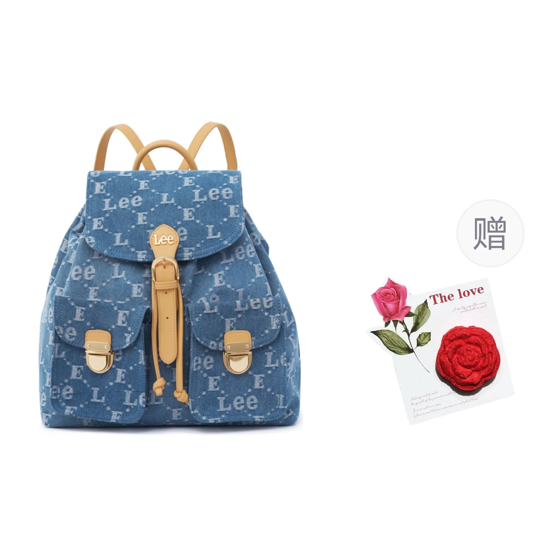 Lee Fabric Backpack Regular Unisex Denim Blue
