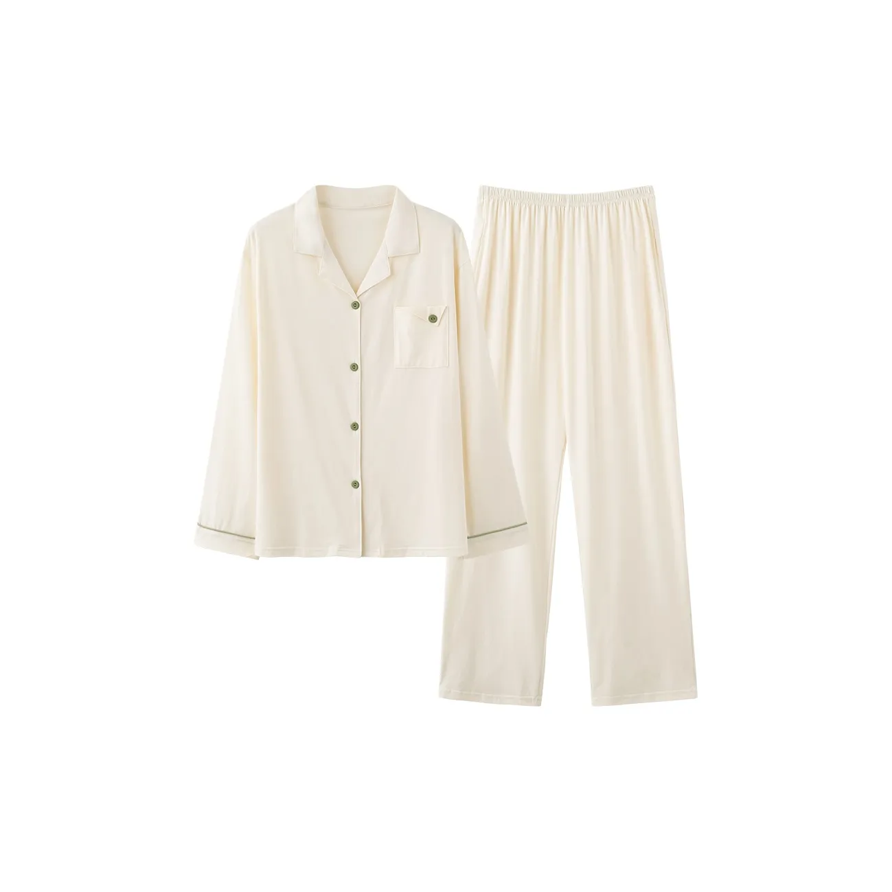 Pretty lady Молоко Белый Женский Пижамный Комплект