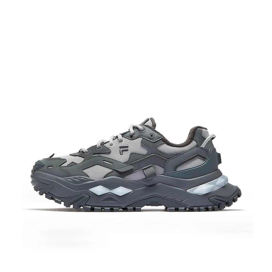 FILA FUSION BIANCO WE Высота Увеличивающие Термостойкие Кроссовки Мужские Тень Черный Серый