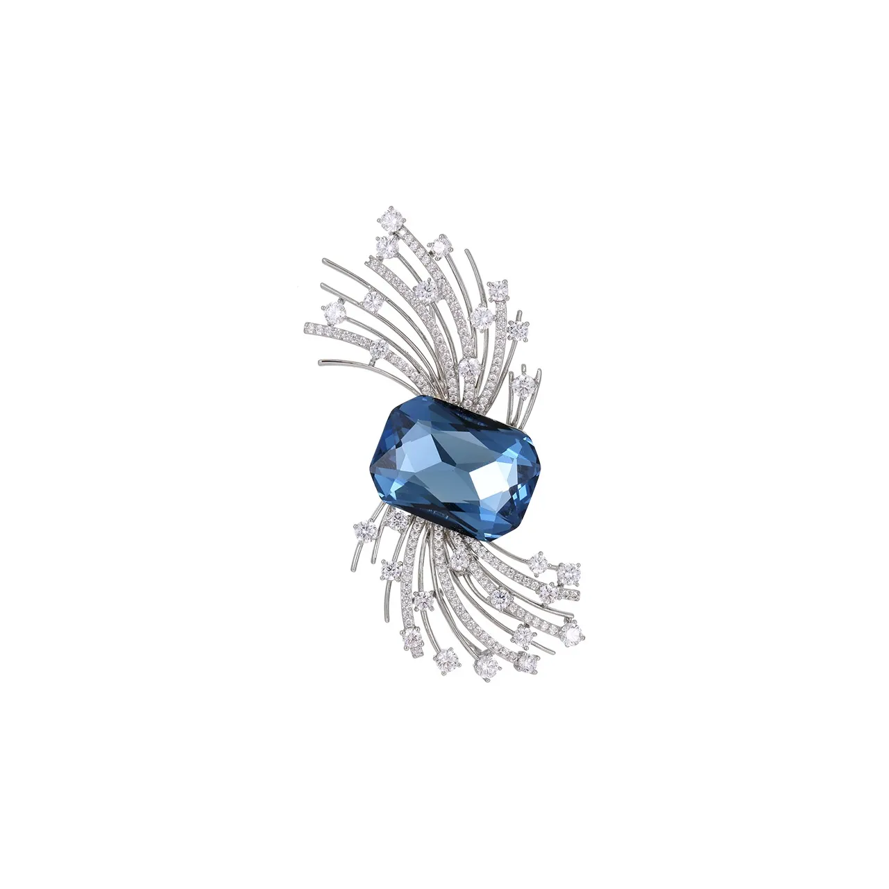 Фиолетовый Austrian Crystal Brooches Unisex